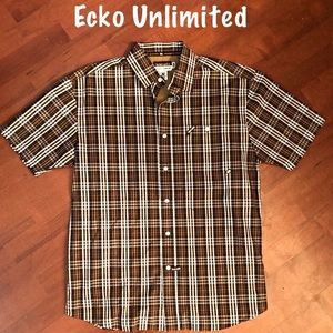 🦏 Ecko Unlimited short sleeve button down size M
